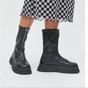 Urban outfitters Zola zip platform boot